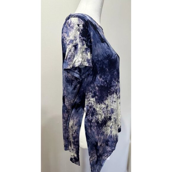 Hayden Los Angeles Women's High-Rise Slit Tie-Dye Blouse – Size S - Picture 3 of 4